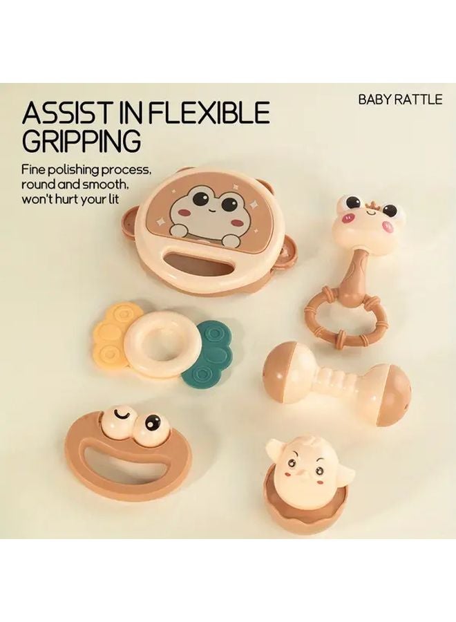 Mother And Baby Rattle Toys Set With Storage Suitcase 6 Accessories Christmas Gift For Newborns - Image 4